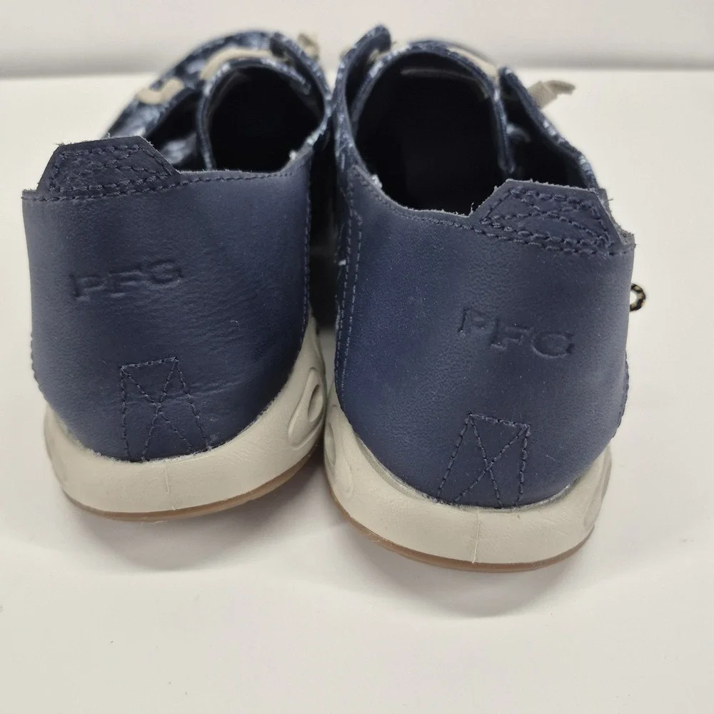 Columbia Bahama Vent Relaxed PFG Laced Boat Deck Shoes Blue BM2658-481 Size 12